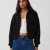 Vintagesoft Terry oversized hoodie met rits en schuine pas