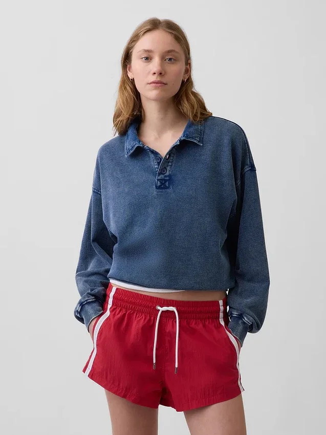 Vintagesoft Terry oversized Polo's sweatshirt