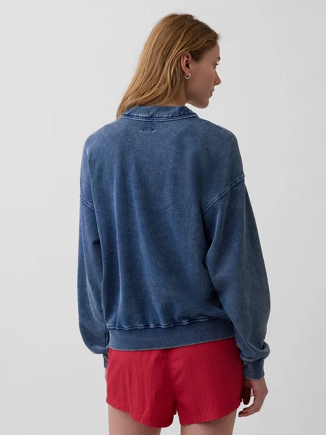 Vintagesoft Terry oversized Polo's sweatshirt