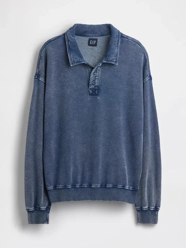 Vintagesoft Terry oversized Polo's sweatshirt