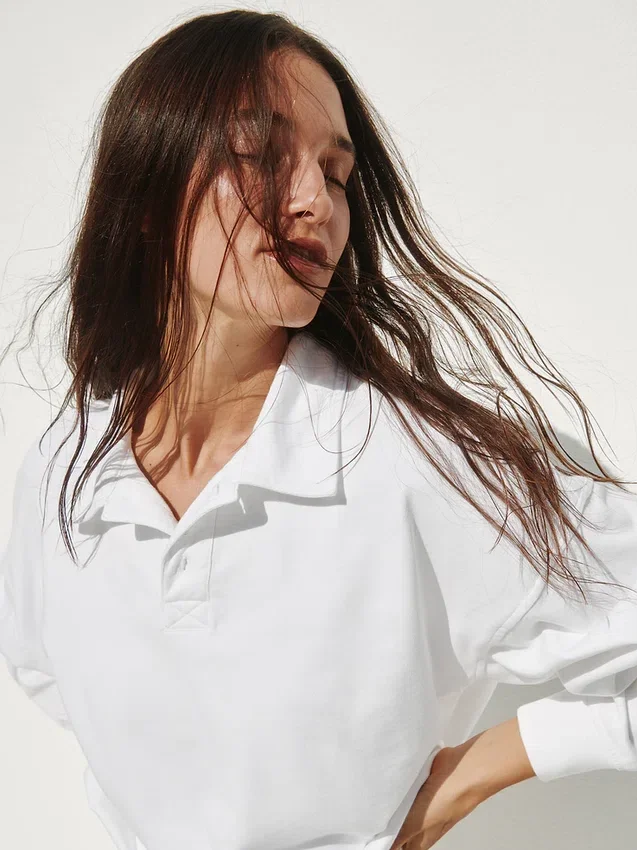 Vintagesoft Terry oversized Polo's sweatshirt
