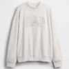 Vintagesoft Terry oversized sweatshirt met hoge kraag en logo