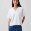 Vintagesoft Terry oversized sweatshirt met V-hals