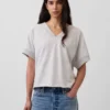 Vintagesoft Terry oversized sweatshirt met V-hals