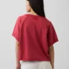 Vintagesoft Terry oversized sweatshirt met V-hals