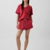 Vintagesoft Terry oversized sweatshirt met V-hals