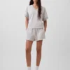 Vintagesoft Terry oversized sweatshirt met V-hals