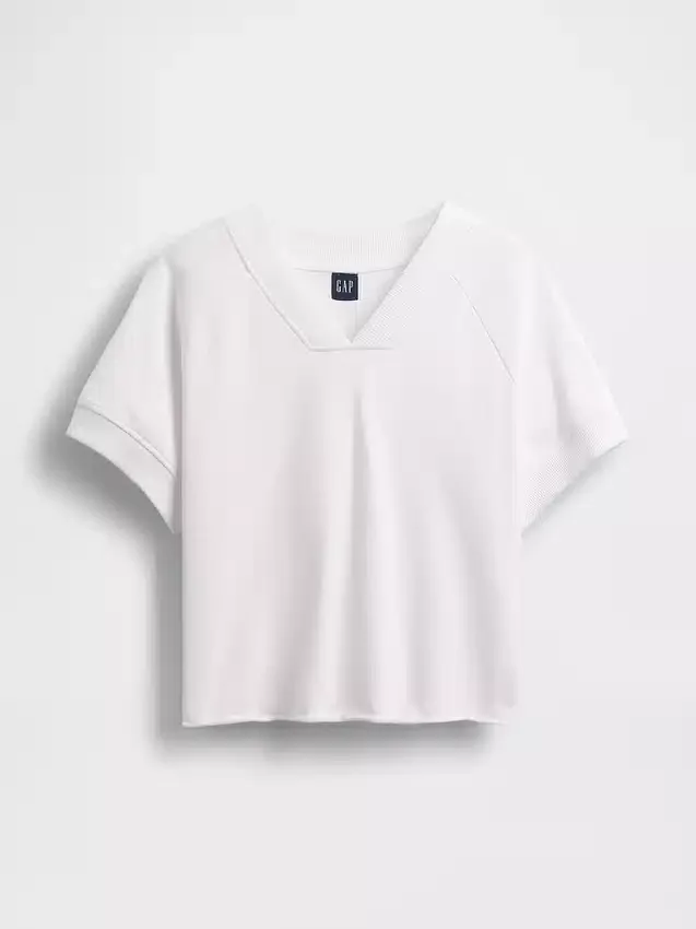Vintagesoft Terry oversized sweatshirt met V-hals