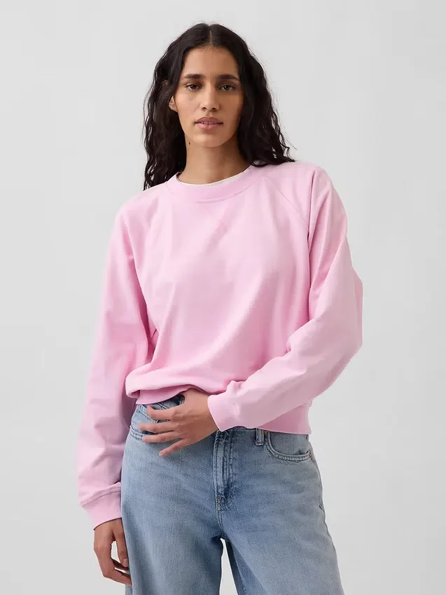 Vintagesoft Terry Raglan-sweatshirt