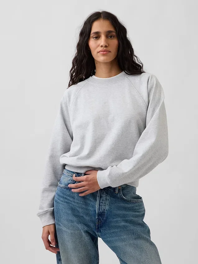 Vintagesoft Terry Raglan-sweatshirt