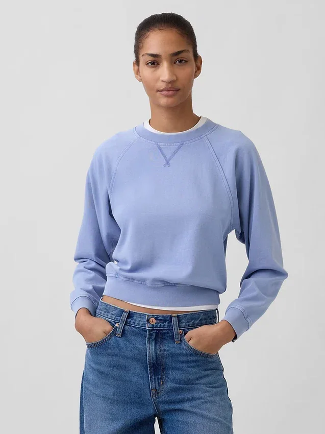Vintagesoft Terry Raglan-sweatshirt