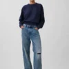 Vintagesoft Terry Raglan-sweatshirt
