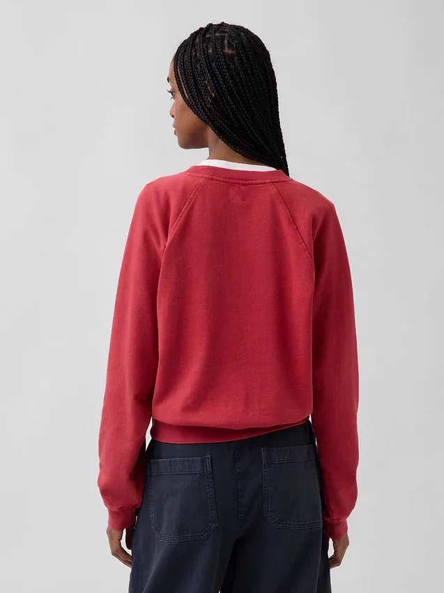 Vintagesoft Terry Raglan-sweatshirt