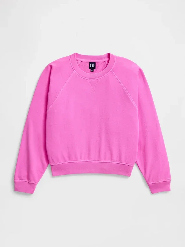 Vintagesoft Terry Raglan-sweatshirt