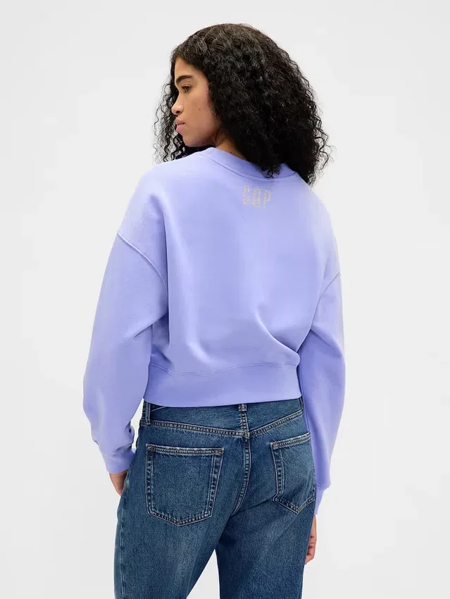 Vintagesoft Wicked Crop Wedge-sweatshirt
