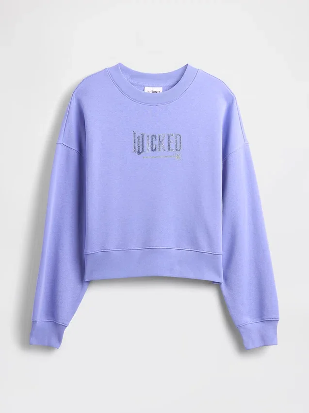 Vintagesoft Wicked Crop Wedge-sweatshirt
