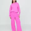 Vintagesoft wijde joggingbroek