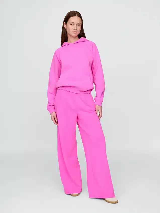 Vintagesoft wijde joggingbroek