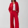 Vintagesoft wijde joggingbroek