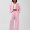 Vintagesoft wijde joggingbroek