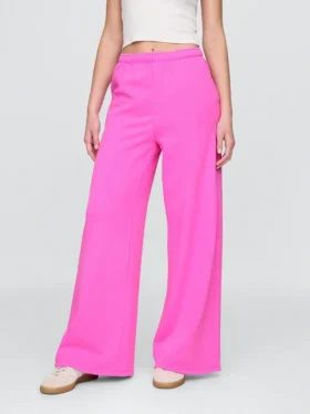 Vintagesoft wijde joggingbroek