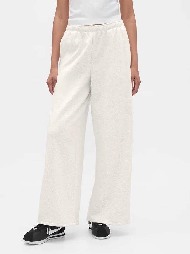 Vintagesoft wijde joggingbroek