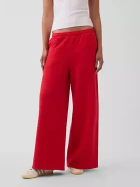 Vintagesoft wijde joggingbroek