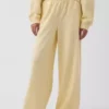 Vintagesoft wijde joggingbroek