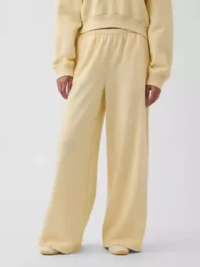 Vintagesoft wijde joggingbroek
