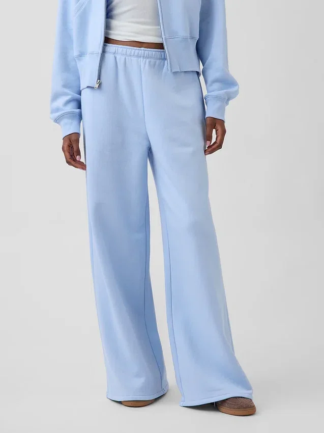 Vintagesoft wijde joggingbroek