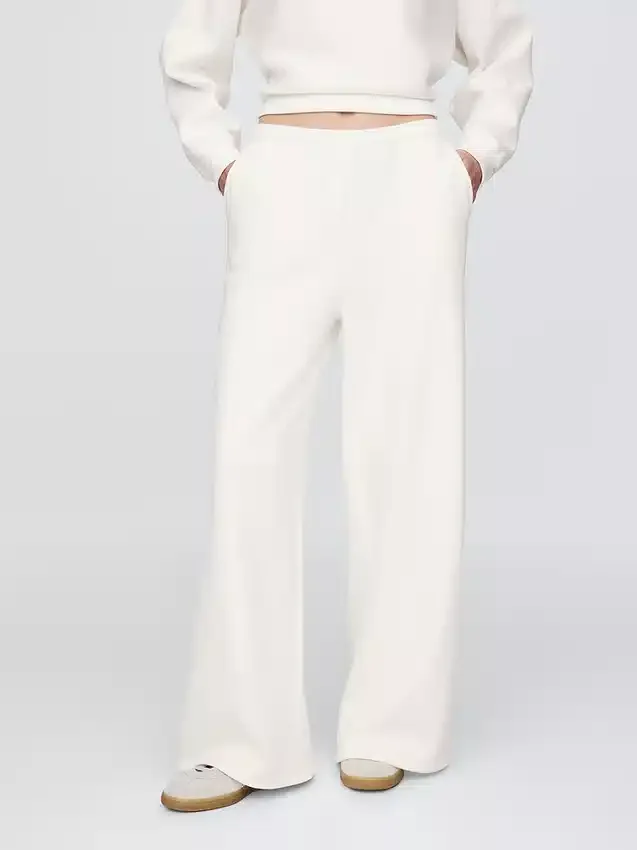 Vintagesoft wijde joggingbroek