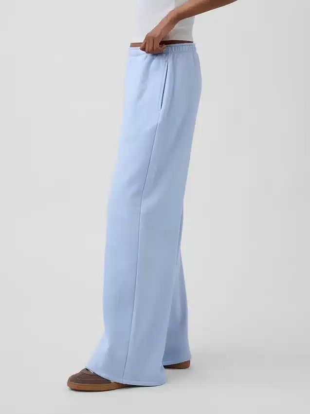 Vintagesoft wijde joggingbroek