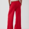 Vintagesoft wijde joggingbroek