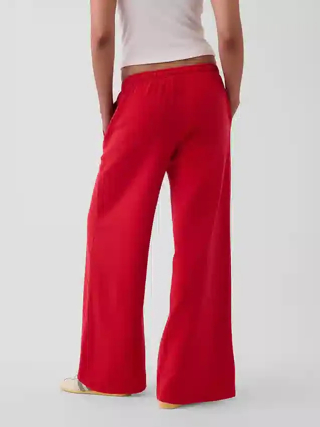 Vintagesoft wijde joggingbroek