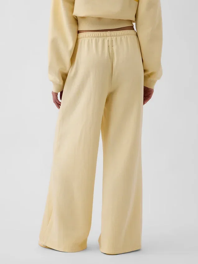 Vintagesoft wijde joggingbroek