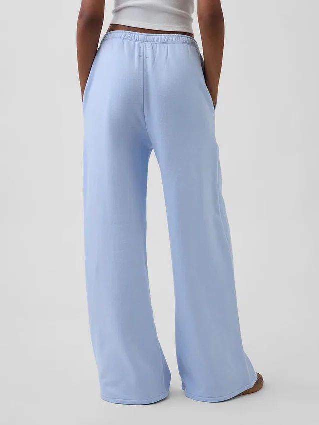 Vintagesoft wijde joggingbroek
