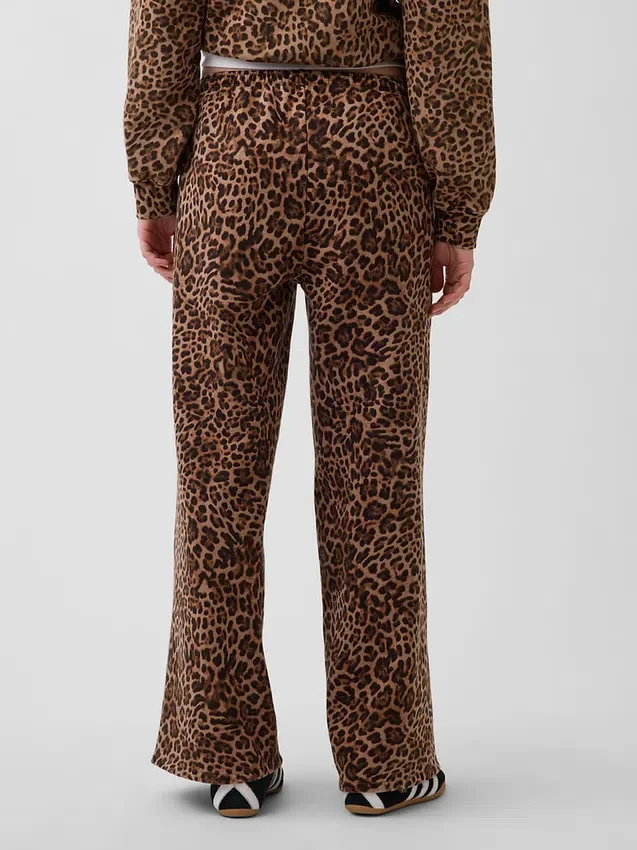 Vintagesoft wijde joggingbroek