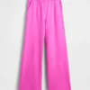Vintagesoft wijde joggingbroek