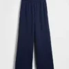 Vintagesoft wijde joggingbroek