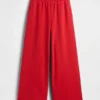 Vintagesoft wijde joggingbroek