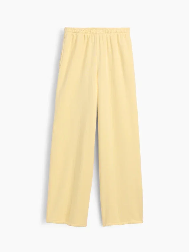 Vintagesoft wijde joggingbroek