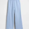 Vintagesoft wijde joggingbroek