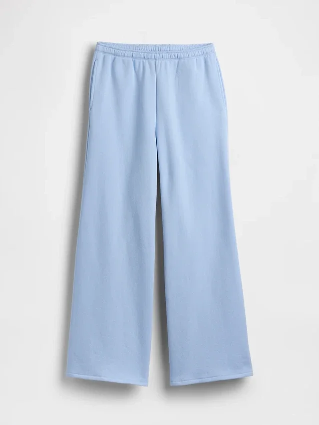 Vintagesoft wijde joggingbroek