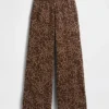 Vintagesoft wijde joggingbroek
