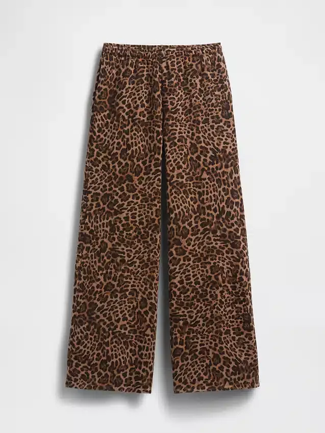 Vintagesoft wijde joggingbroek