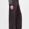 Vintagesoft wijde joggingbroek met brede pijpen