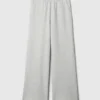 Vintagesoft wijde joggingbroek met brede pijpen