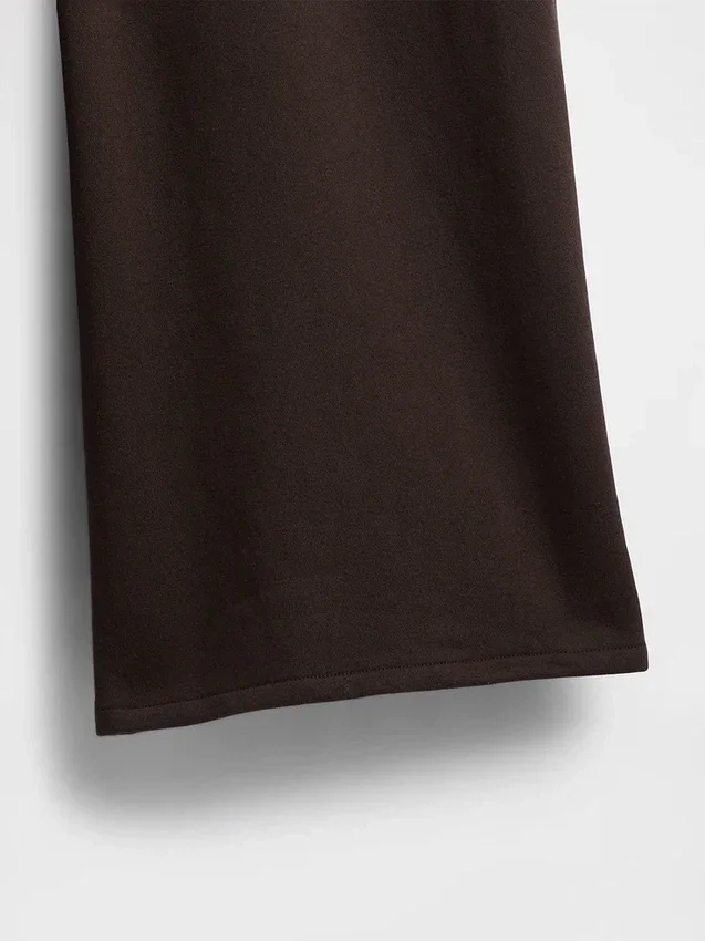 Vintagesoft wijde joggingbroek met brede pijpen