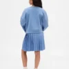 Vintagezachte geplooide sweaterjurk voor kinderen