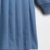 Vintagezachte geplooide sweaterjurk voor kinderen